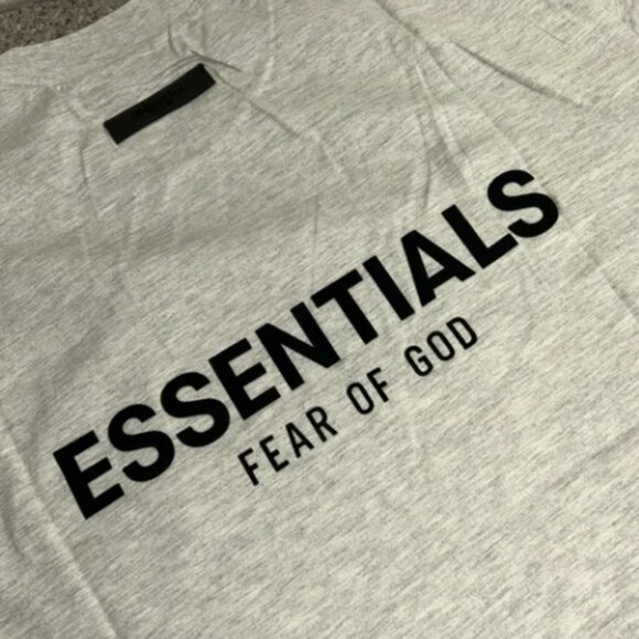 Fear Of God Essentials Light Oatmeal T-shirt | Size M - Picture 7 of 10